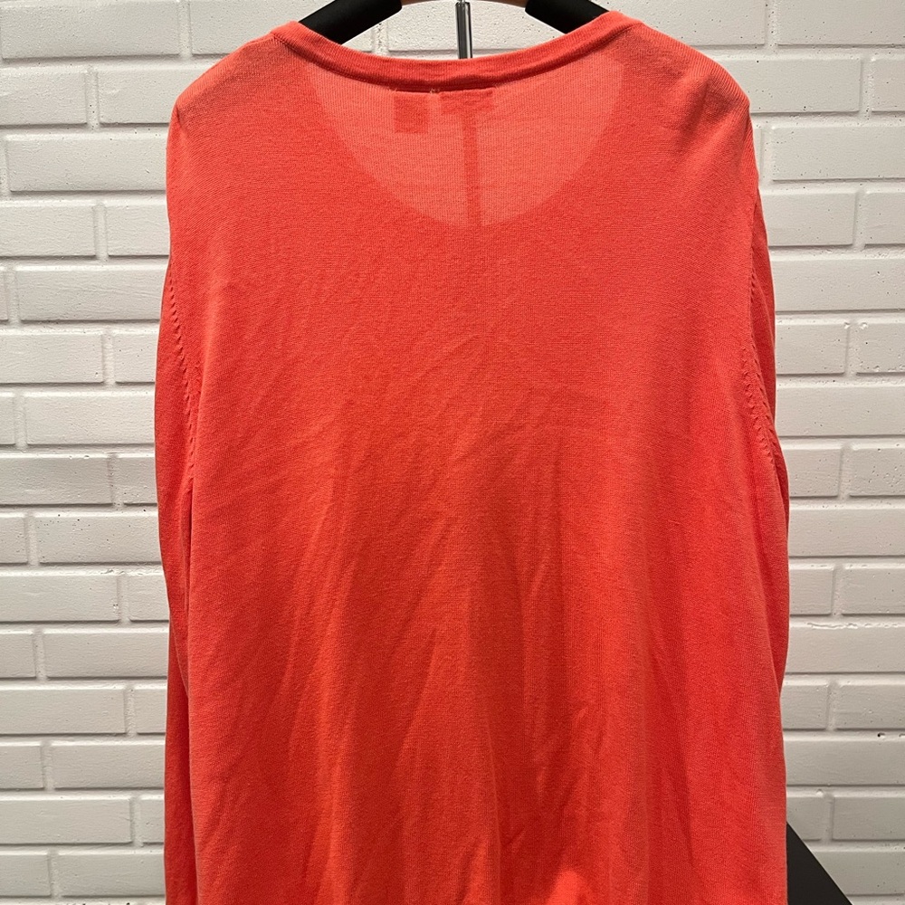 Northcrest Women's Plus Coral Button Cardigan - Picture 6 of 6
